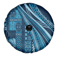 Pasifika Women's Day - Samoa Siapo Malu Tattoo Inspired Spare Tire Cover Navy Blue LT7 - Polynesian Pride