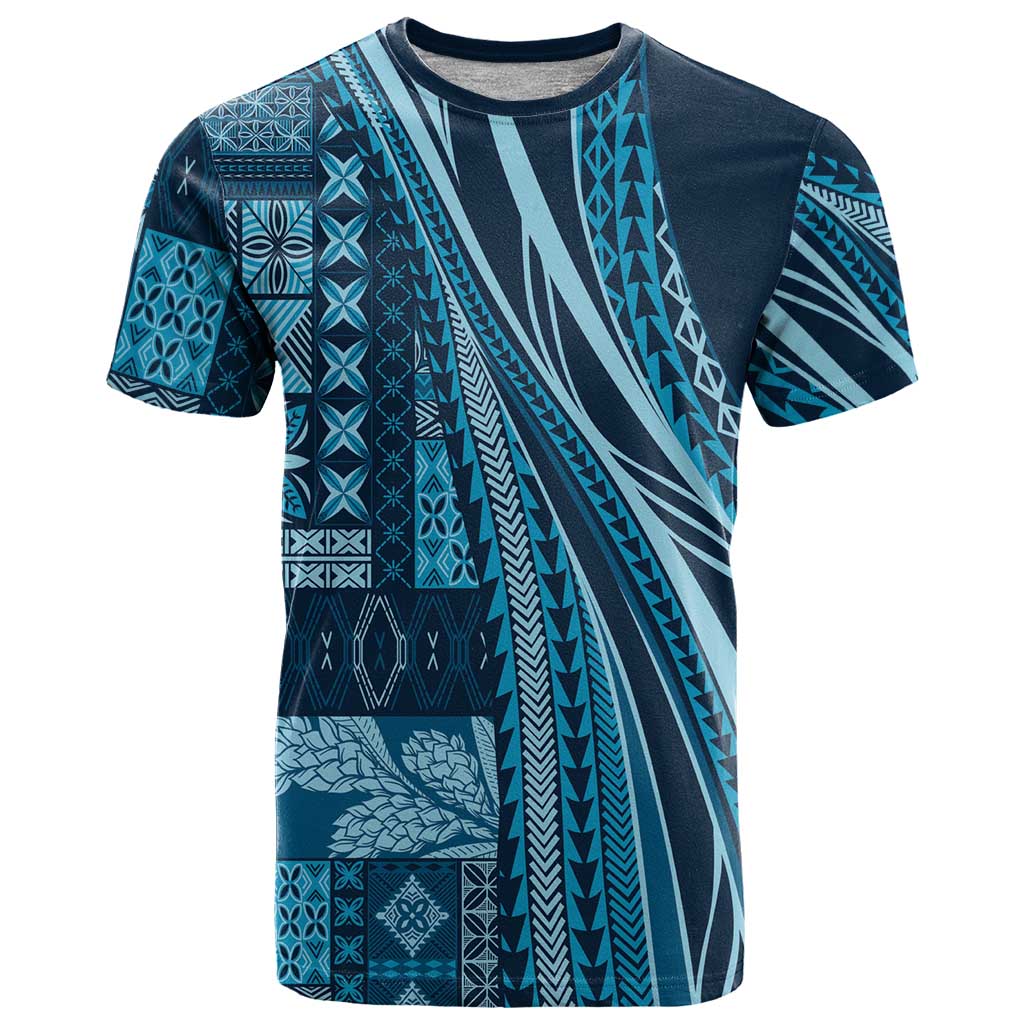 Pasifika Women's Day - Samoa Siapo Malu Tattoo Inspired T Shirt Navy Blue LT7 Navy Blue - Polynesian Pride