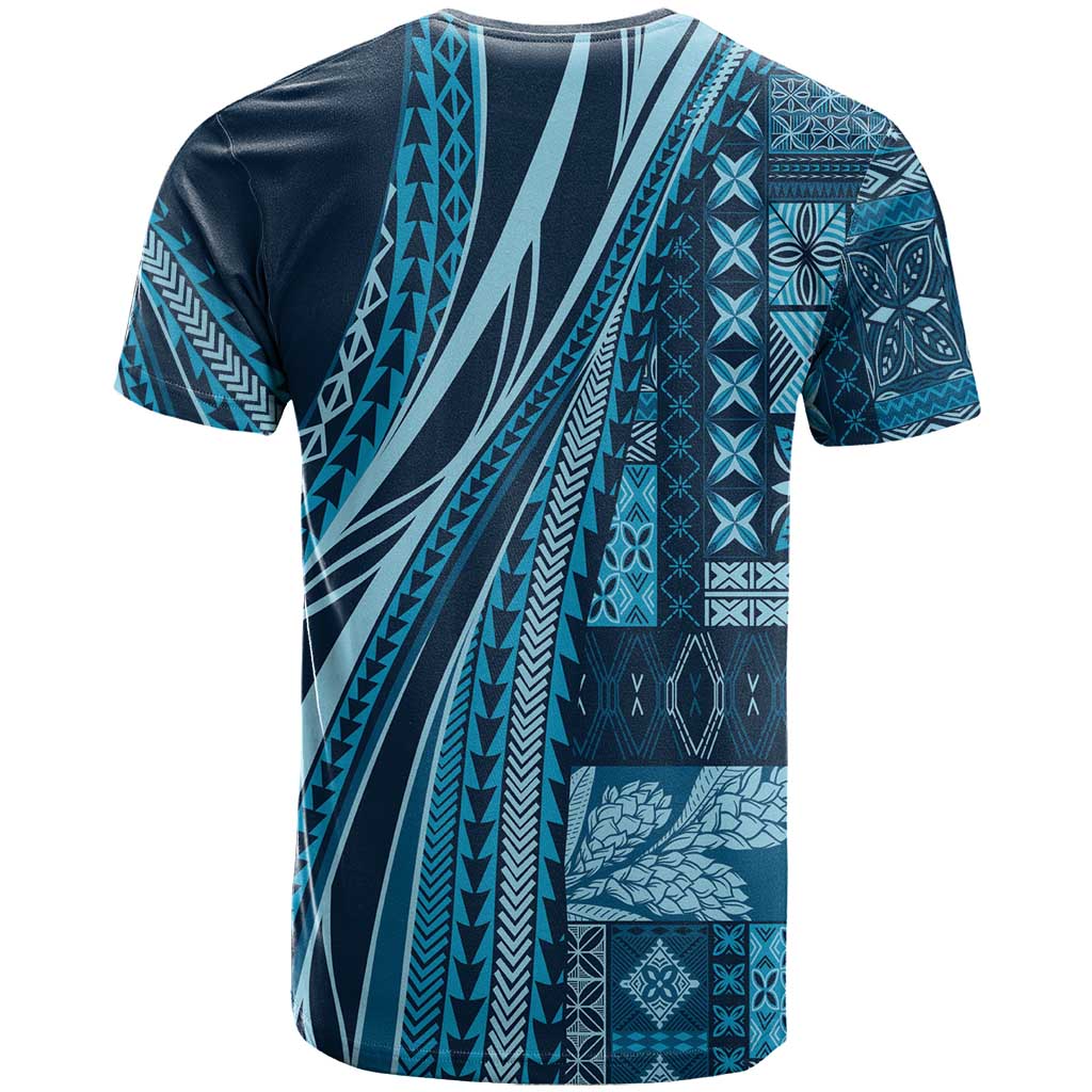 Pasifika Women's Day - Samoa Siapo Malu Tattoo Inspired T Shirt Navy Blue LT7 - Polynesian Pride