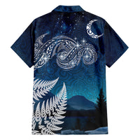 New Zealand Matariki Family Matching Off Shoulder Maxi Dress and Hawaiian Shirt Starry Night Style LT7 - Polynesian Pride