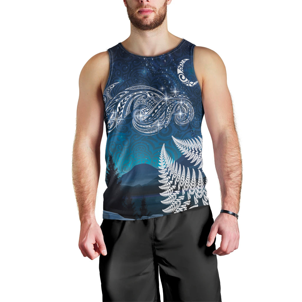 New Zealand Matariki Men Tank Top Starry Night Style LT7 - Polynesian Pride