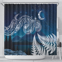 New Zealand Matariki Shower Curtain Starry Night Style LT7 - Polynesian Pride
