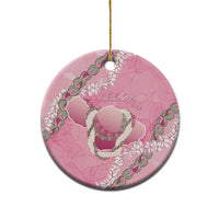 Hawaii Maui Island Flowers Lei Ceramic Ornament Lokelani Rose Pink LT7 - Polynesian Pride