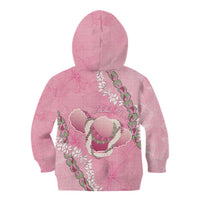Hawaii Maui Island Flowers Lei Kid Hoodie Lokelani Rose Pink LT7 - Polynesian Pride