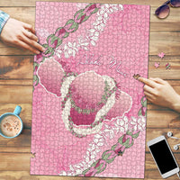 Hawaii Maui Island Flowers Lei Puzzle Lokelani Rose Pink