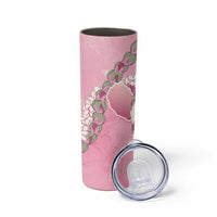 Hawaii Maui Island Flowers Lei Skinny Tumbler Lokelani Rose Pink LT7 - Polynesian Pride