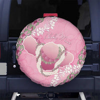 Hawaii Maui Island Flowers Lei Spare Tire Cover Lokelani Rose Pink LT7 No hole Pink - Polynesian Pride
