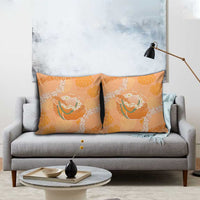 Hawaii Lanai Island Flowers Lei Pillow Cover Orange Kaunaoa Mix Maile