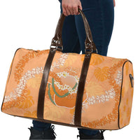 Hawaii Lanai Island Flowers Lei Travel Bag Orange Kaunaoa Mix Maile