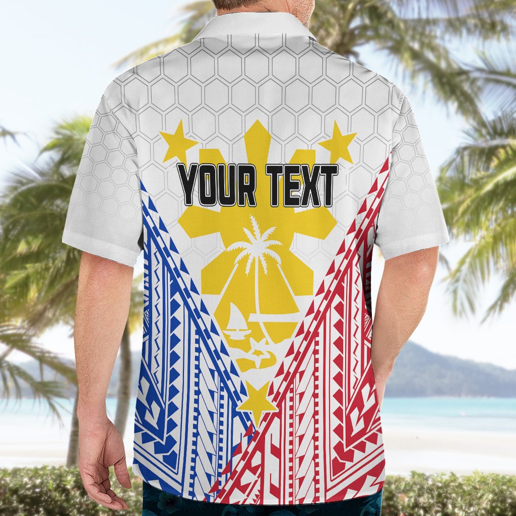 Personalised Philippines Mix Guam Hawaiian Shirt Filipino Flag Style LT7 - Polynesian Pride