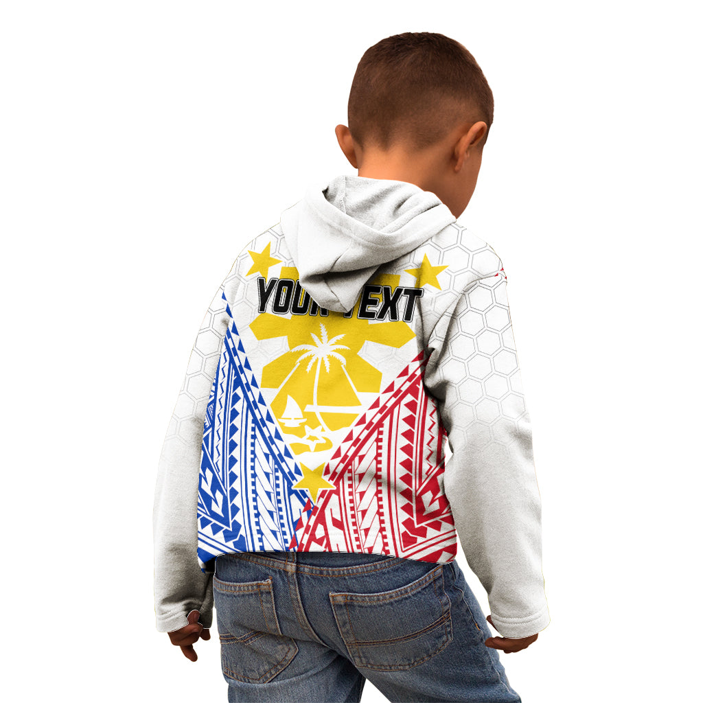 Personalised Philippines Mix Guam Kid Hoodie Filipino Flag Style LT7 - Polynesian Pride
