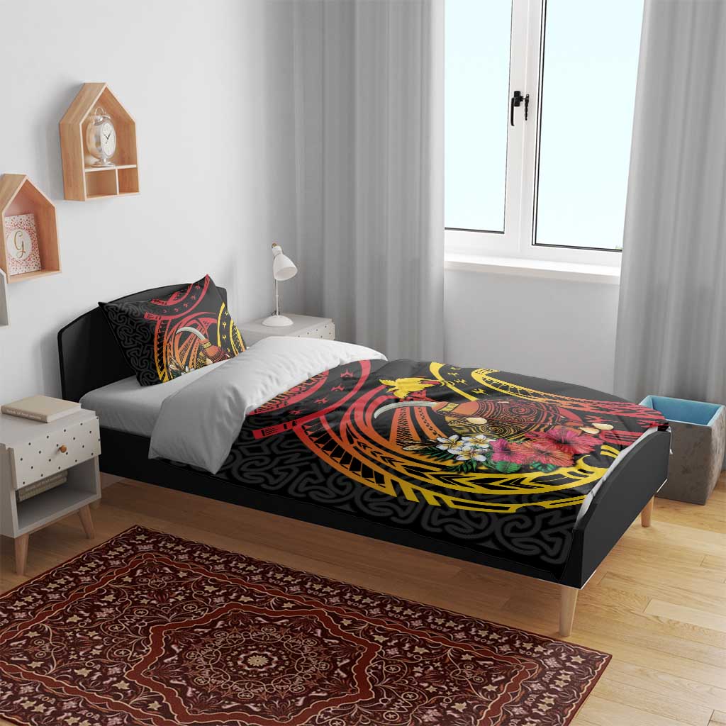 Personalized Milne Bay Bedding Set PNG Lime Pot with Oro Tapa