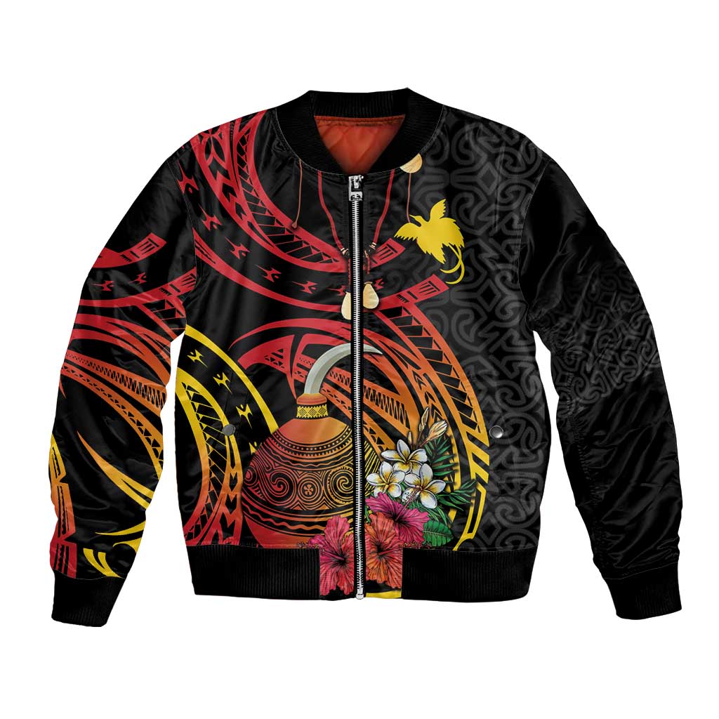 Personalized Milne Bay Bomber Jacket PNG Lime Pot with Oro Tapa