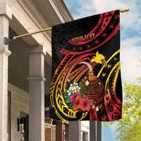 Personalized Milne Bay Garden Flag PNG Lime Pot with Oro Tapa