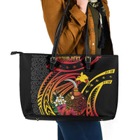 Personalized Milne Bay Leather Tote Bag PNG Lime Pot with Oro Tapa