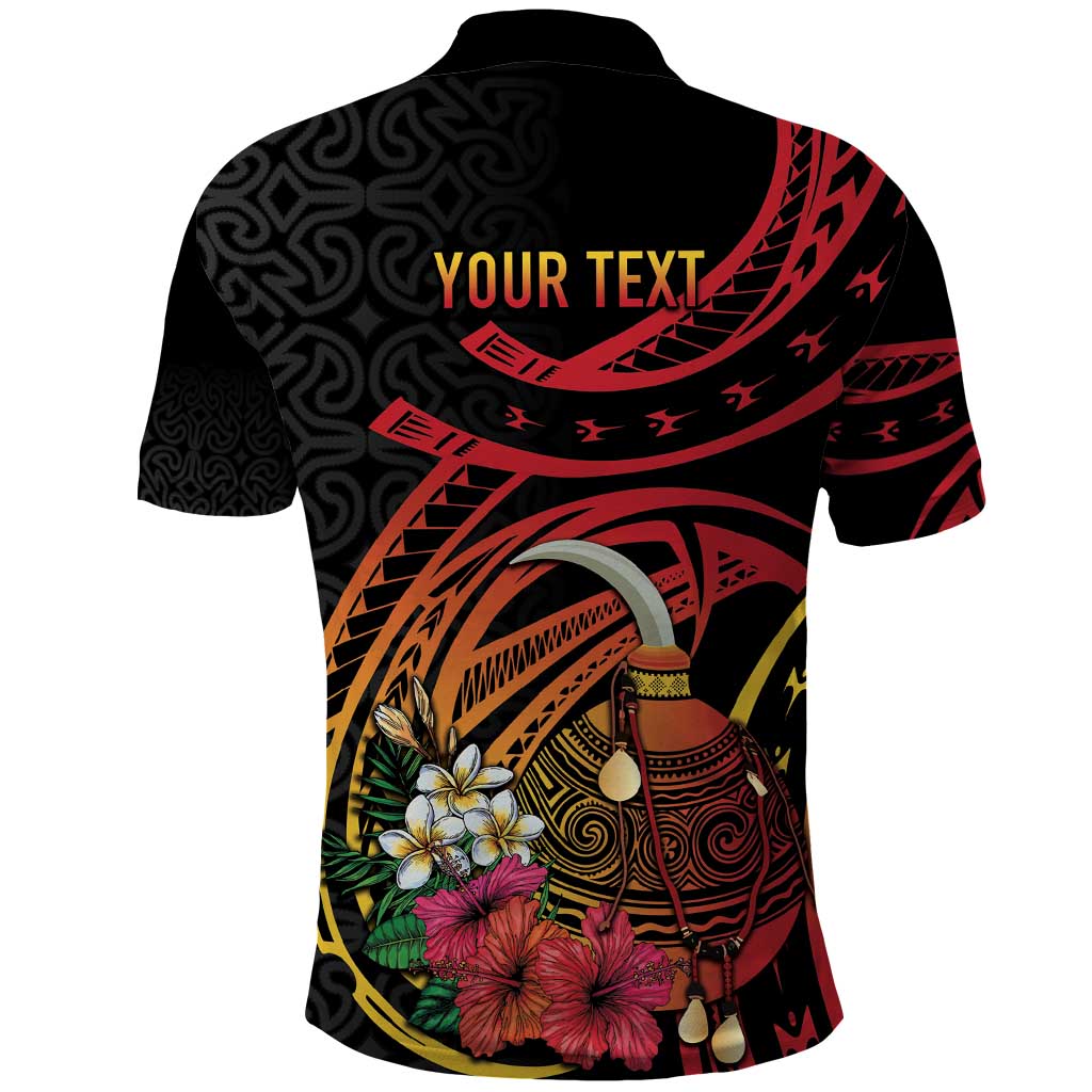 Personalized Milne Bay Polo Shirt PNG Lime Pot with Oro Tapa