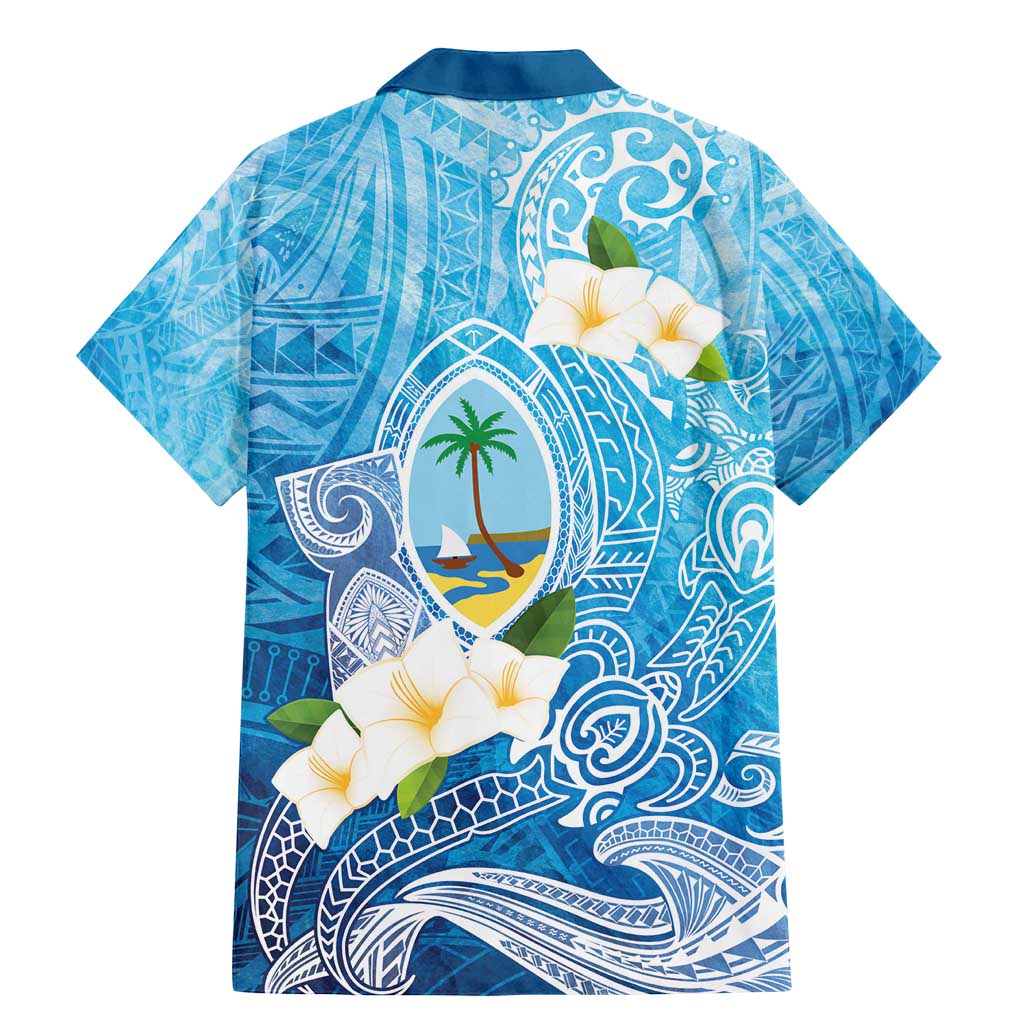 Hafa Adai Guam Chamorro Personalized Family Matching Mermaid Dress and Hawaiian Shirt Ocean Blue Latte Stone with Guasali LT7 - Polynesian Pride