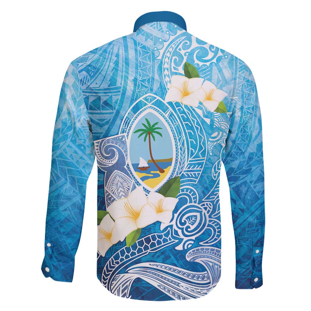 Hafa Adai Guam Chamorro Personalized Family Matching Off Shoulder Maxi Dress and Hawaiian Shirt Ocean Blue Latte Stone with Guasali LT7 - Polynesian Pride