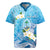 Hafa Adai Guam Chamorro Personalized Rugby Jersey Ocean Blue Latte Stone with Guasali - Polynesian Pride