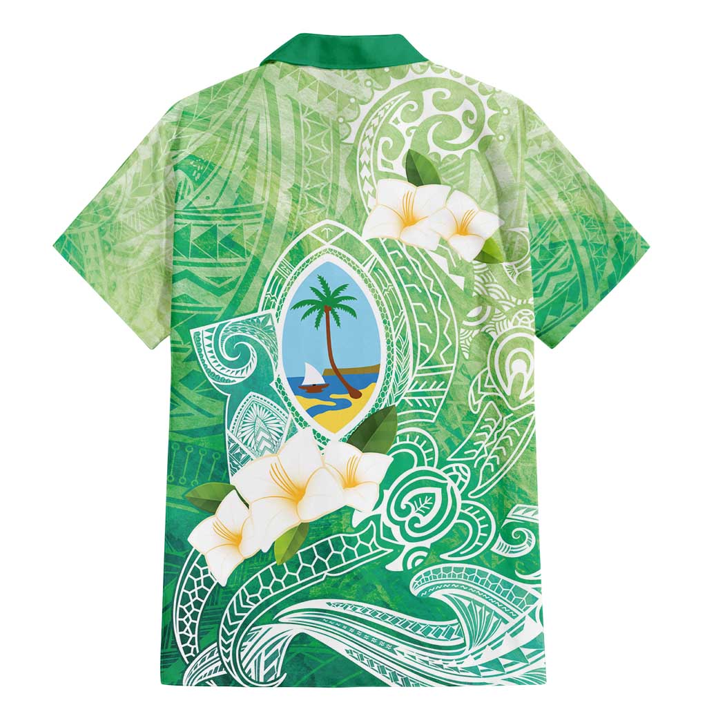 Hafa Adai Guam Chamorro Personalized Family Matching Mermaid Dress and Hawaiian Shirt Summer Green Latte Stone with Guasali LT7 - Polynesian Pride