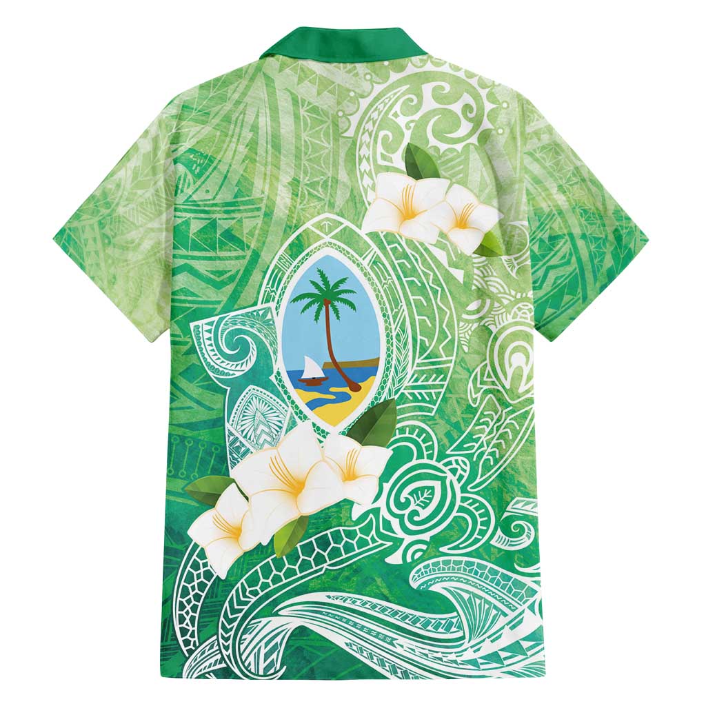 Hafa Adai Guam Chamorro Personalized Family Matching Off Shoulder Short Dress and Hawaiian Shirt Summer Green Latte Stone with Guasali LT7 - Polynesian Pride