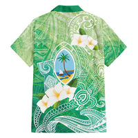 Hafa Adai Guam Chamorro Personalized Family Matching Short Sleeve Bodycon Dress and Hawaiian Shirt Summer Green Latte Stone with Guasali LT7 - Polynesian Pride