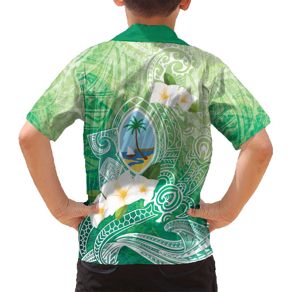 Hafa Adai Guam Chamorro Personalized Family Matching Tank Maxi Dress and Hawaiian Shirt Summer Green Latte Stone with Guasali LT7 - Polynesian Pride