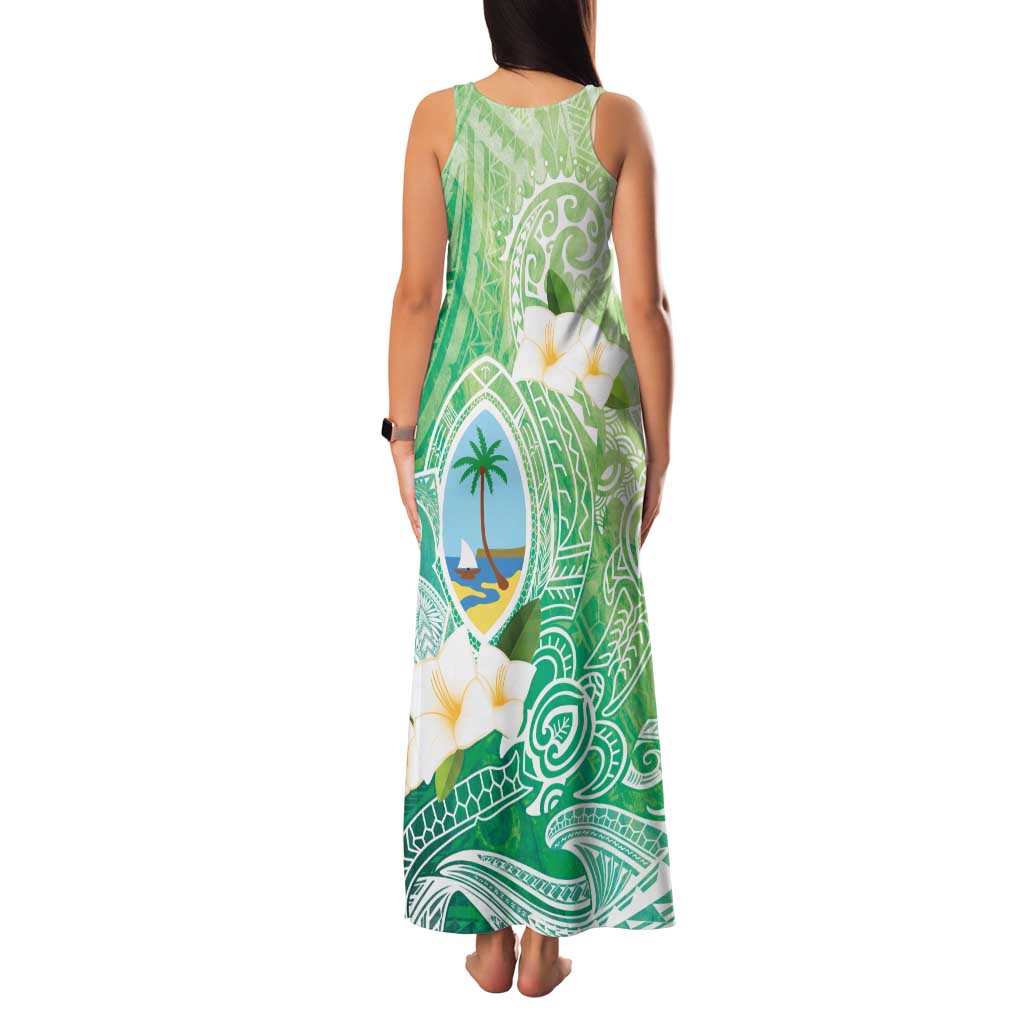 Hafa Adai Guam Chamorro Personalized Family Matching Tank Maxi Dress and Hawaiian Shirt Summer Green Latte Stone with Guasali LT7 - Polynesian Pride