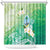 Hafa Adai Guam Chamorro Personalized Shower Curtain Summer Green Latte Stone with Guasali - Polynesian Pride