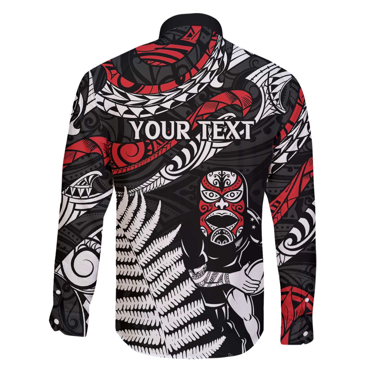 New Zealand Maori Rugby Personalised Family Matching Off Shoulder Short Dress and Hawaiian Shirt Ta Moko Silver Fern LT7 - Polynesian Pride