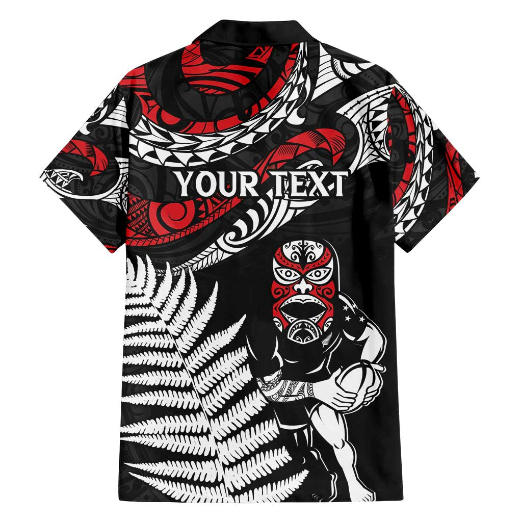 New Zealand Maori Rugby Personalised Family Matching Summer Maxi Dress and Hawaiian Shirt Ta Moko Silver Fern LT7 - Polynesian Pride