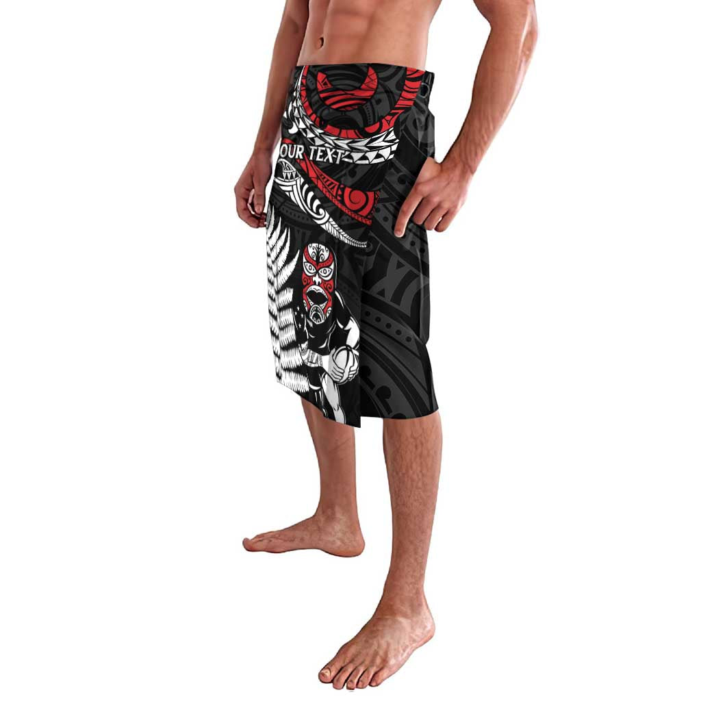 New Zealand Maori Rugby Personalised Lavalava Ta Moko Silver Fern LT7 - Polynesian Pride