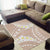 Polynesian Vintage Floral Area Rug Beige Motifs - Polynesian Pride