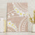 Polynesian Vintage Floral Canvas Wall Art Beige Motifs - Polynesian Pride