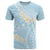 Polynesian Vintage Floral T Shirt Azure Motifs - Polynesian Pride