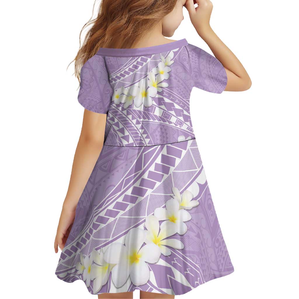 Polynesian Vintage Floral Family Matching Off Shoulder Short Dress and Hawaiian Shirt Lavender Motifs LT7 - Polynesian Pride