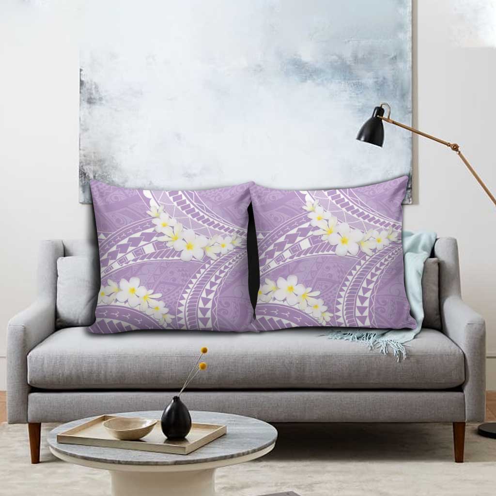Polynesian Vintage Floral Pillow Cover Lavender Motifs LT7 - Polynesian Pride