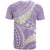 Polynesian Vintage Floral T Shirt Lavender Motifs - Polynesian Pride