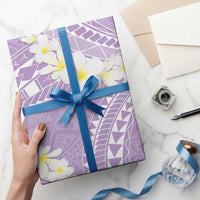 Polynesian Vintage Floral Wrapping Paper Lavender Motifs