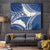 Polynesian Vintage Floral Tapestry Navy Blue Motifs - Polynesian Pride