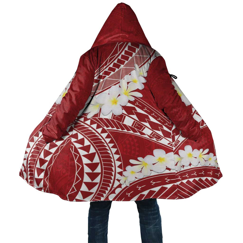 Polynesian Vintage Floral Cloak Scarlet Motifs - Polynesian Pride