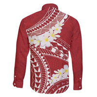 Polynesian Vintage Floral Family Matching Summer Maxi Dress and Hawaiian Shirt Scarlet Motifs LT7 - Polynesian Pride