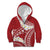 Polynesian Vintage Floral Kid Hoodie Scarlet Motifs - Polynesian Pride