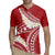 Polynesian Vintage Floral Rugby Jersey Scarlet Motifs - Polynesian Pride