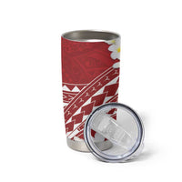 Polynesian Vintage Floral Tumbler Cup Scarlet Motifs - Polynesian Pride