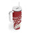Polynesian Vintage Floral Tumbler With Handle Scarlet Motifs - Polynesian Pride