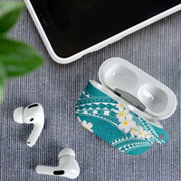 Polynesian Vintage Floral AirPods Case Teal Motifs - Polynesian Pride