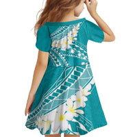 Polynesian Vintage Floral Family Matching Off The Shoulder Long Sleeve Dress and Hawaiian Shirt Teal Motifs LT7 - Polynesian Pride