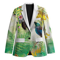 New Zealand Maori Mahuru Blazer Tui With Pikawakawa Spring Colors LT7 Unisex Multicolor - Polynesian Pride