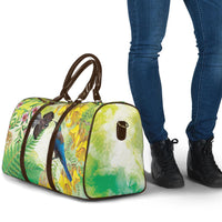 New Zealand Maori Mahuru Travel Bag Tui With Pikawakawa Spring Colors LT7 - Polynesian Pride